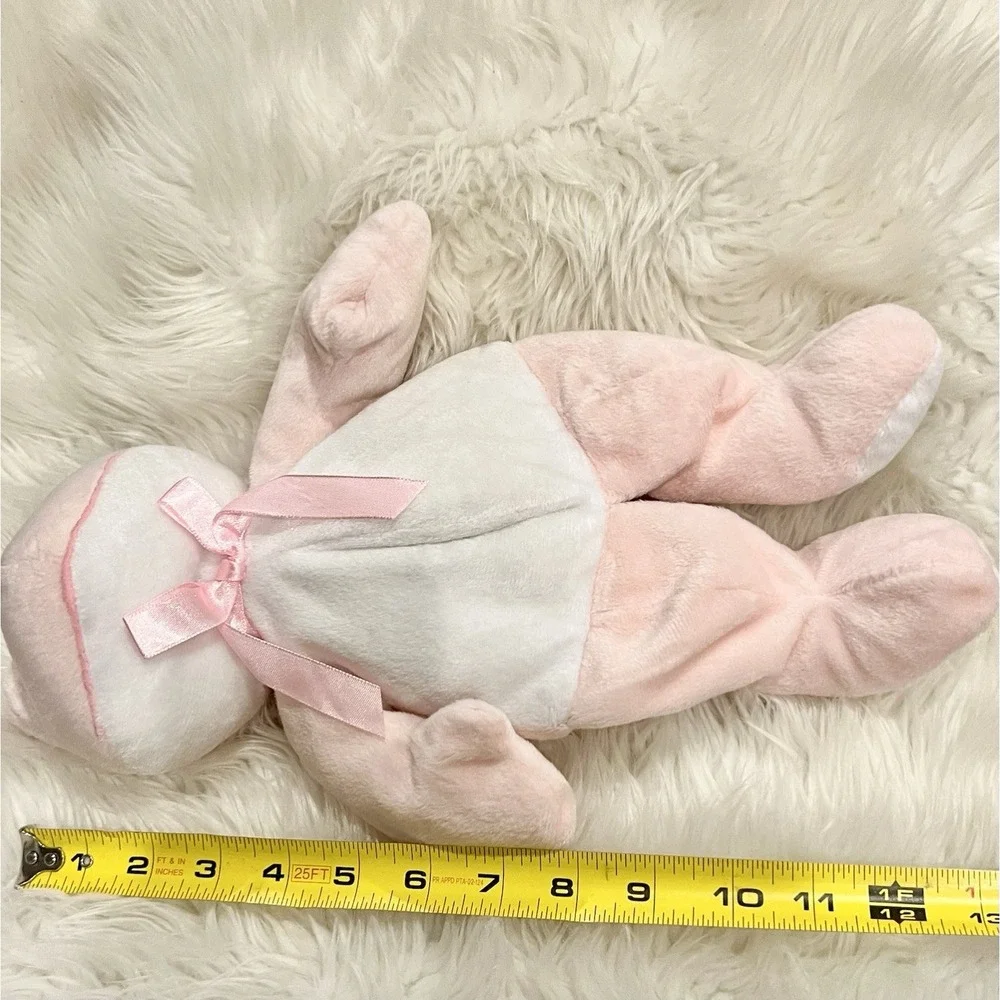 Kellytoy Beanpals Plush Pink Frog Satin Bow‎ 12